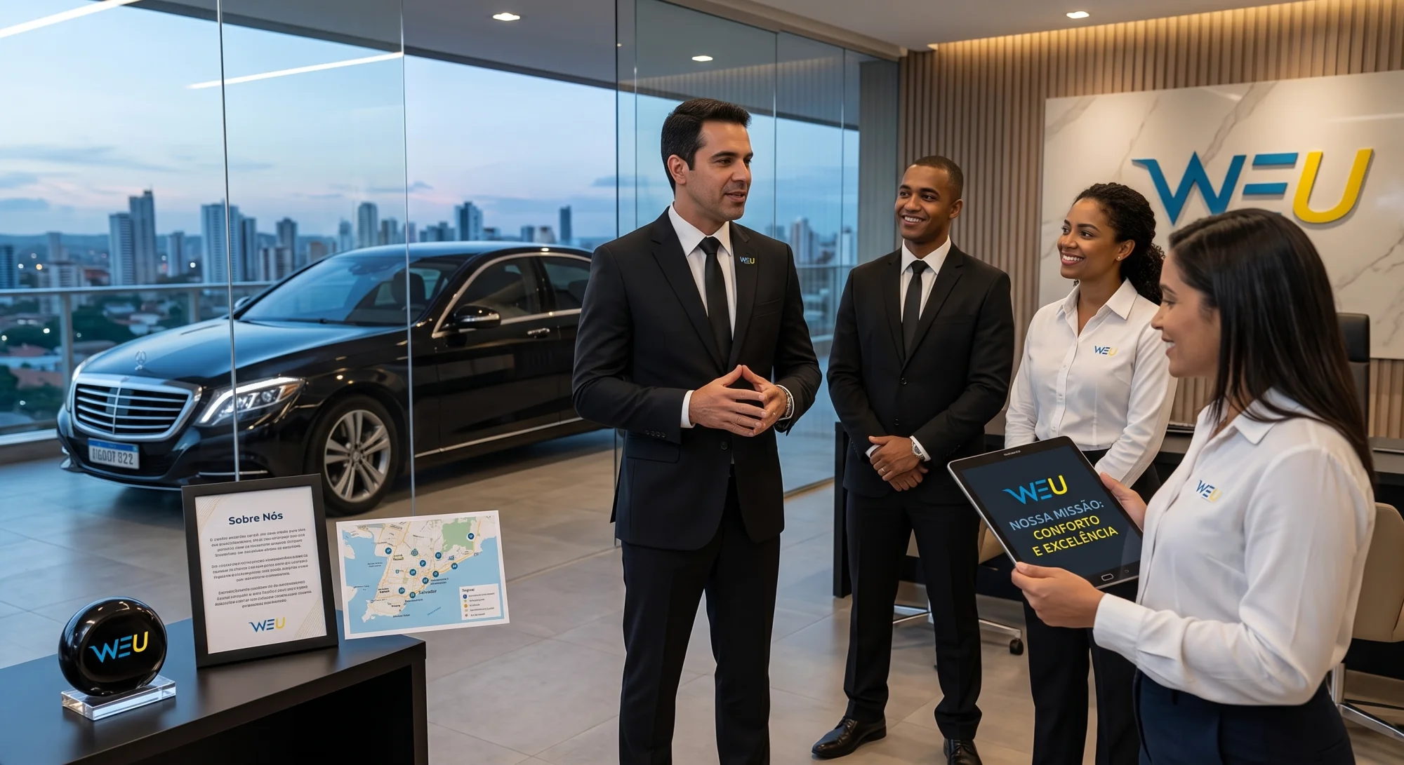 Especialistas em transfers para resorts, transporte corporativo de alto padrão e logística para grandes eventos em Salvador e região.
